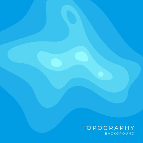 Fondo de Vector de topografía plana