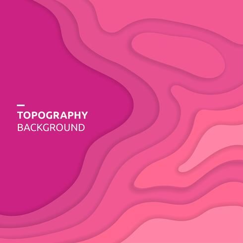 Topografía Fondo Rosa Vector