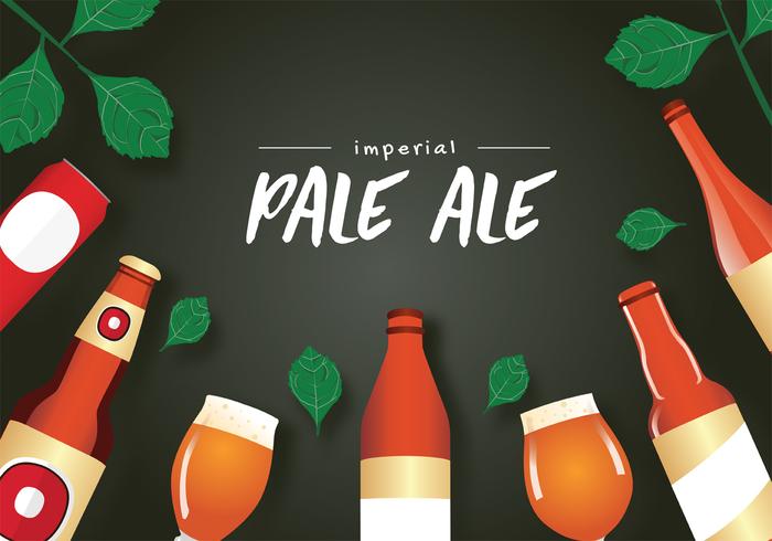 Diseño vectorial imperial Pale Ale vector