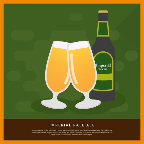 Ilustración de vector imperial pale ale