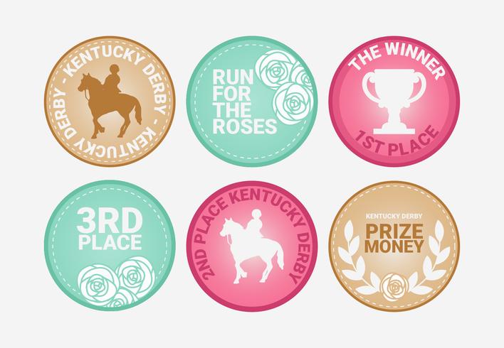 Vector Kentucky Derby Badges