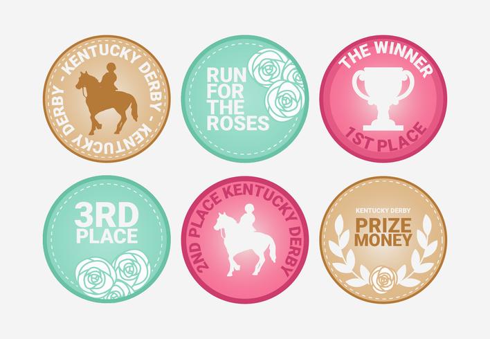 Vector Kentucky Derby Insignias