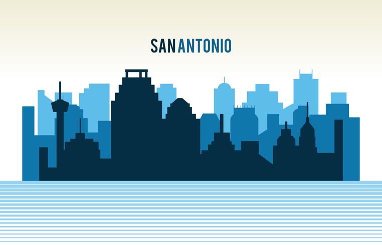 San Antonio Silhouette vector