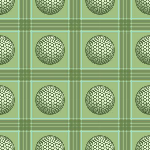 Patrón de golf vintage vector