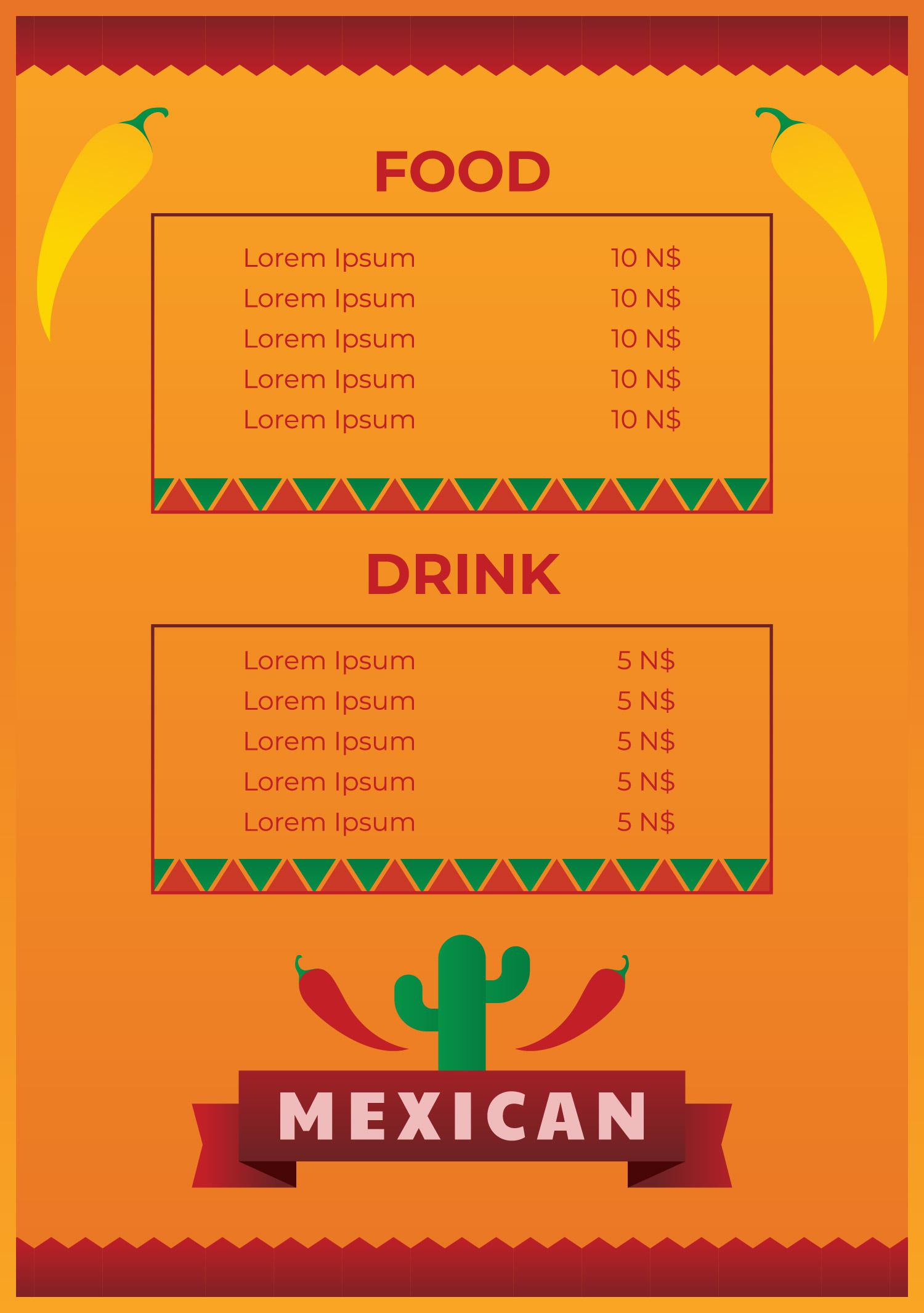 Mexican food menu template 199360 Vector Art at Vecteezy Mexican food menu template 199360 Vector Art at Vecteezy