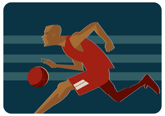 Vector de jugador de baloncesto