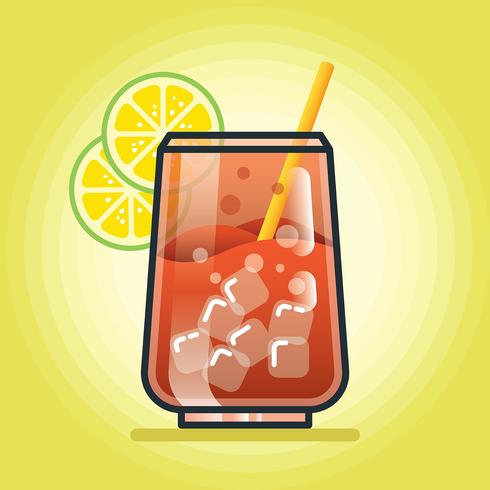 Ilustración de michelada vector