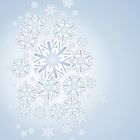 Christmas snowflakes vector