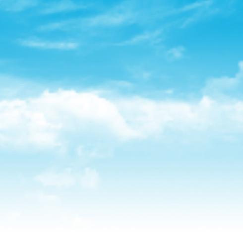 Realistic blue sky background  vector