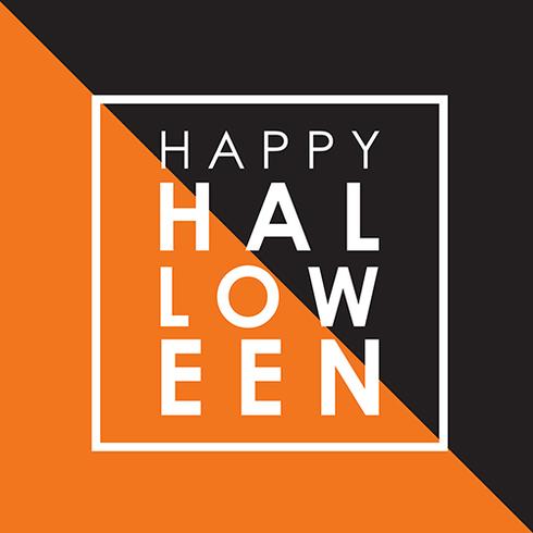 Minimal Halloween background vector