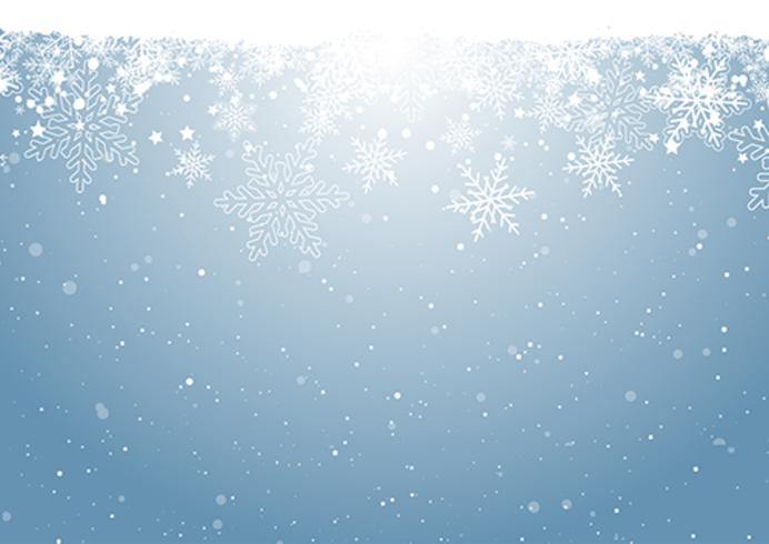 Christmas snowflake background vector