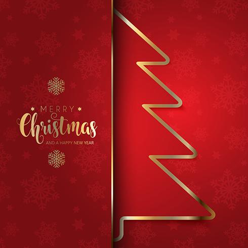 Christmas tree background  vector