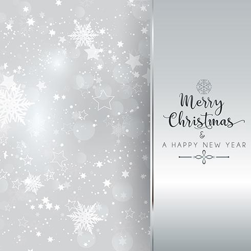 Silver Christmas and New Year background  vector