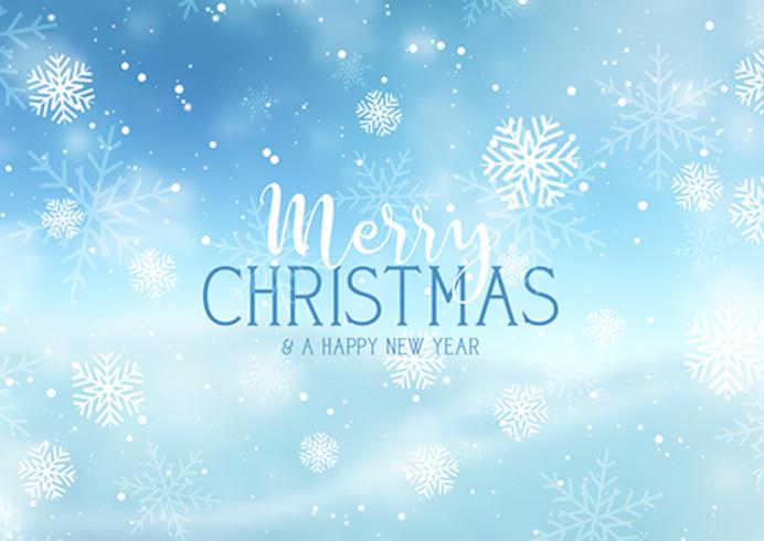 Christmas snowflake background vector