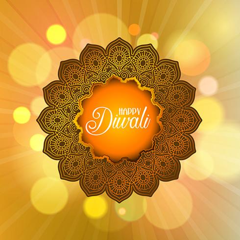 Decorative Diwali background vector