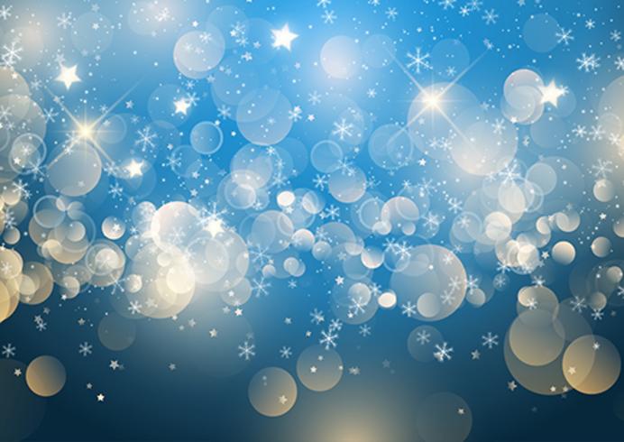 Christmas snowflake and stars  vector