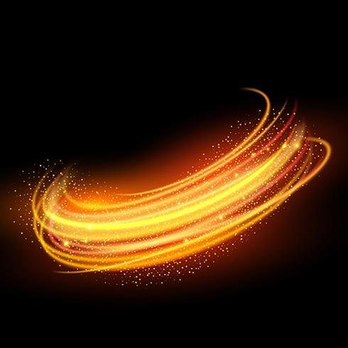 Abstract glowing lines vector