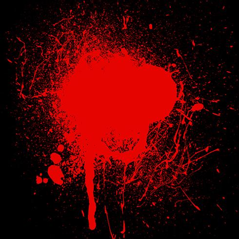 Blood splatter banner effect - liquidrety