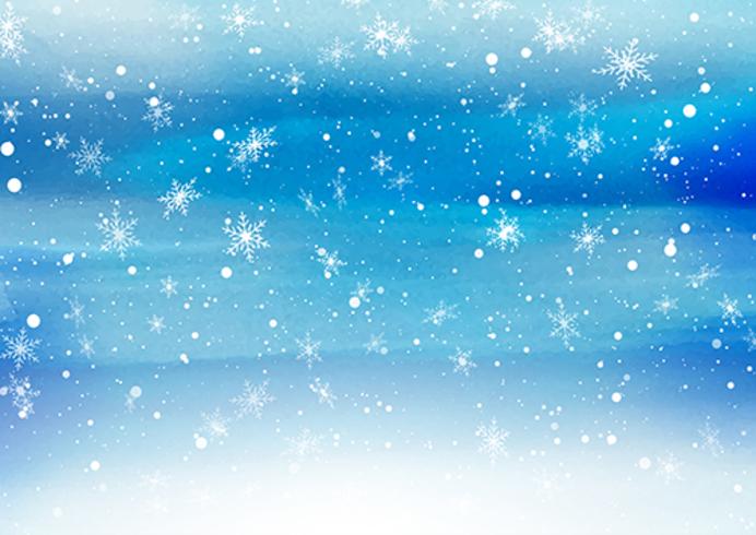 Falling snowflakes on a painted background  vector