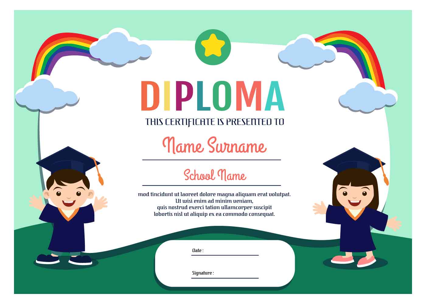 Kindergarten Graduation Certificate Template Free Download Plmcrystal kindergarten-graduation-certificate-template-free-download-plmcrystal