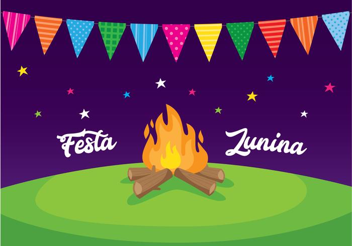 Festa Junina Celebration Poster vector