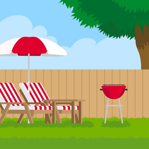 Backyard Barbecue vector