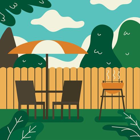 Backyard Barbeque Party vector