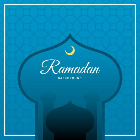 Flat Ramadan Vector Background