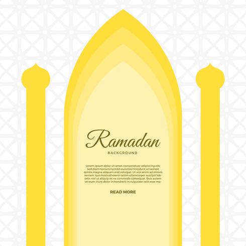 Flat Ramadan Vector Background