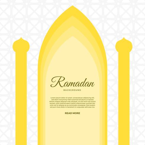 Flat Ramadan Vector Background