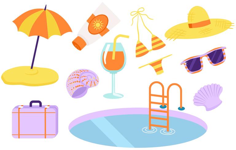 Beach Vacation Vectors