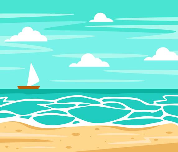 Vector de fondo de playa