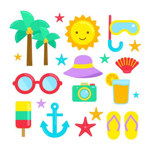 Beach Vacation Element vector