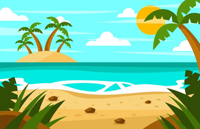Beach Holidays Background vector