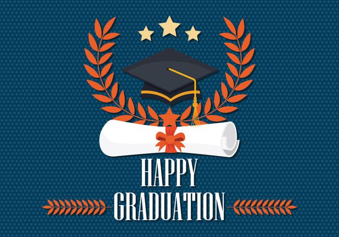 Graduation Card Vector 