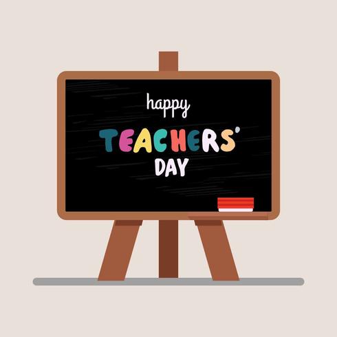 Teacher's Day Greeting Illustration Vector