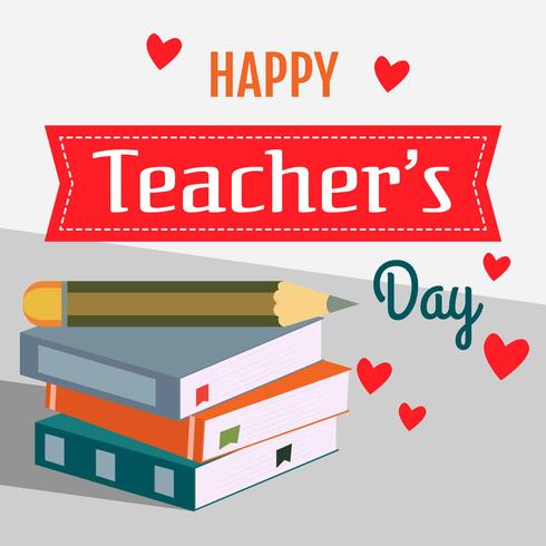 Teacher's Day Greeting Illustration Vector