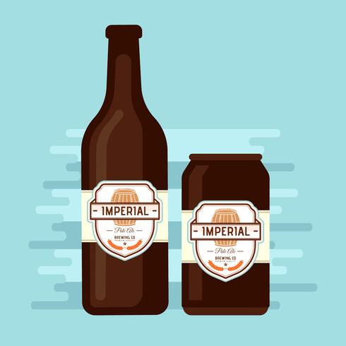 Imperial Pale Ale Beer Vector Label