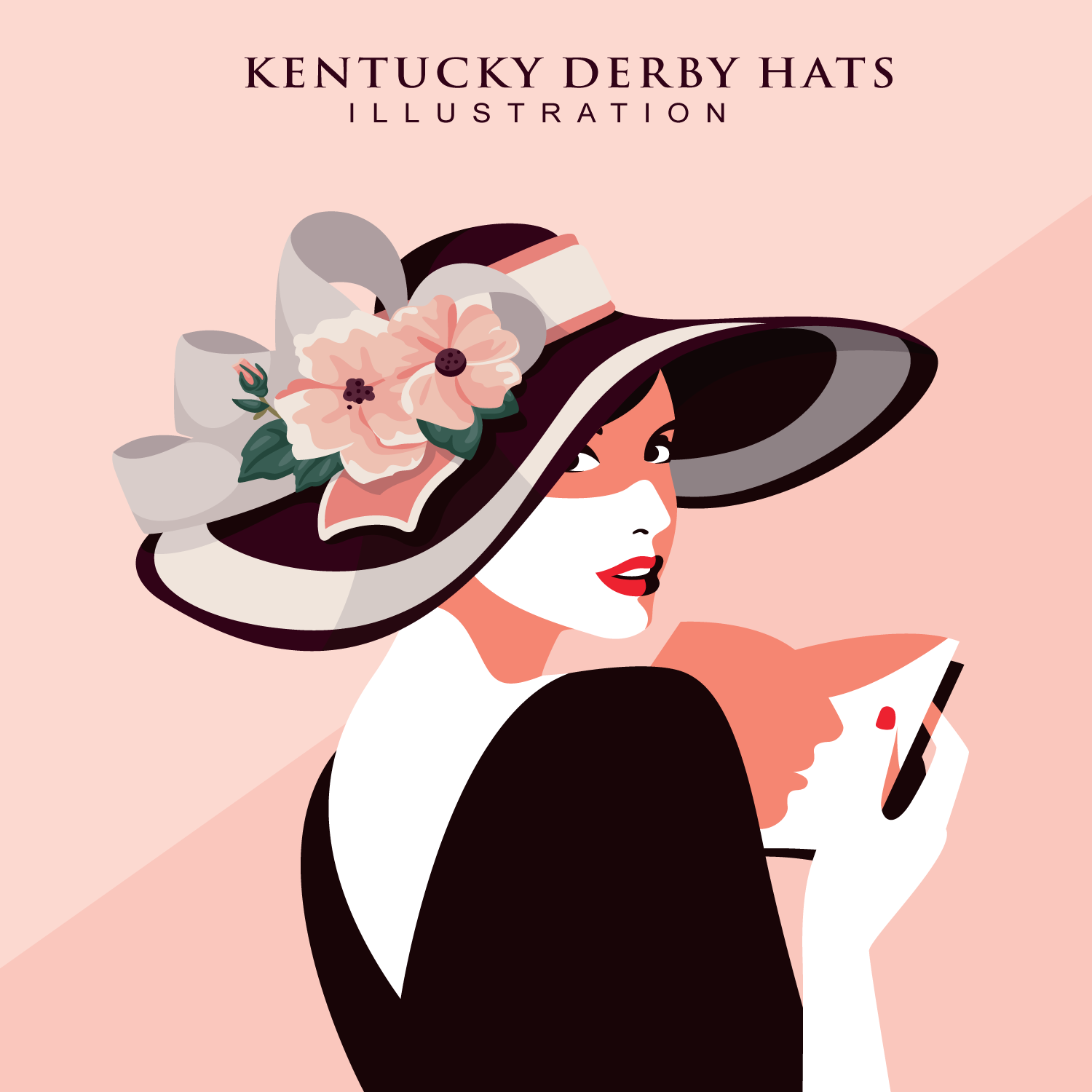 Kentucky Derby Hats Illustration Download Free Vector