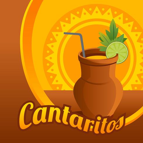 Vector de ilustración de Cantaritos