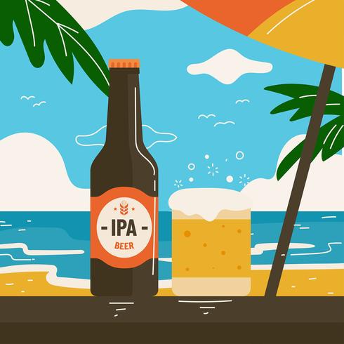 Imperial Pale Ale Beach Vector