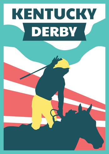 Kentucky Derby Postcard vector