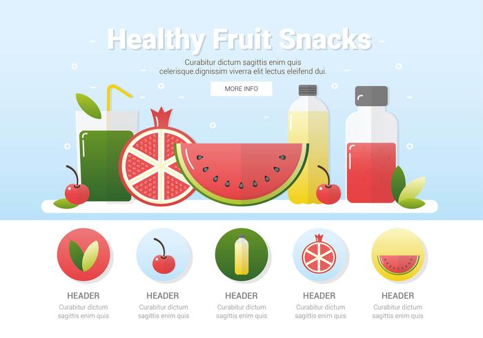 Vector Fresh Healthy Fruits