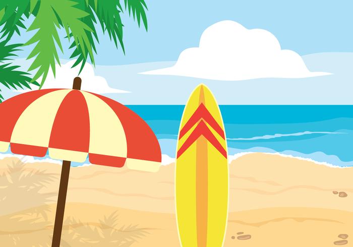 Beach Vacation Illustration vector