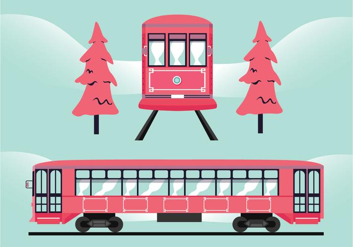 New Orleans Streetcar Vector Design