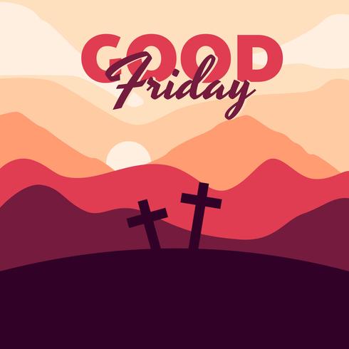 Good friday background vector