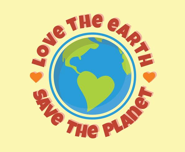 Love the Earth Vector