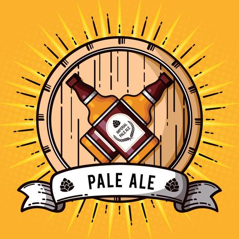 Ilustración imperial pale ale vector