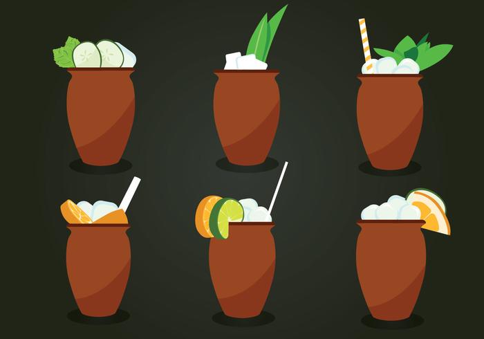 Cantaritos Cocktail Vector Pack