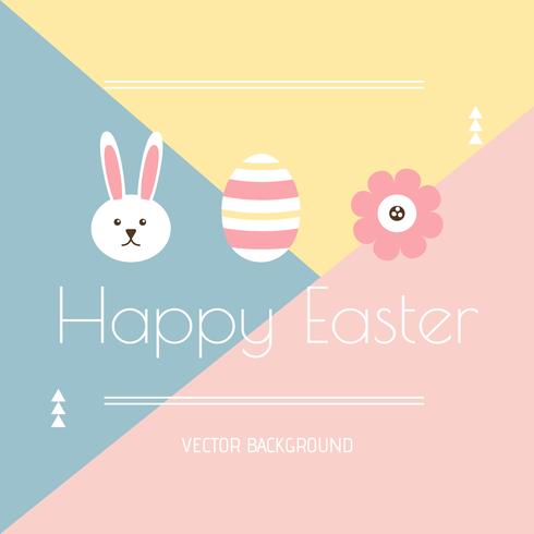 Minimal Easter Background Vector